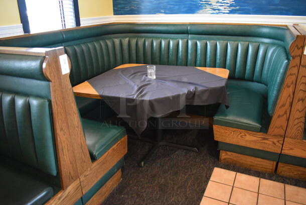 ALL ONE MONEY! Lot of C Shaped Booth and Wall Mount Table! BUYER MUST REMOVE. 96x96x49, 52x46x30 - Image 6 of 7
