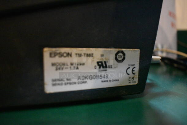 Micros 15" POS System Monitor and Epson Model M129B Receipt Printer - Image 4 of 5