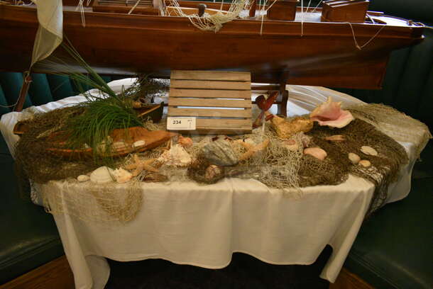 Decorative Sail Boat w/ Various Accents. 79x16x80 - Image 2 of 7