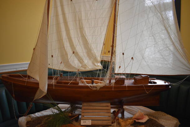 Decorative Sail Boat w/ Various Accents. 79x16x80 - Image 3 of 7