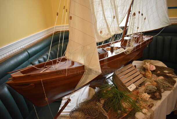 Decorative Sail Boat w/ Various Accents. 79x16x80 - Image 5 of 7