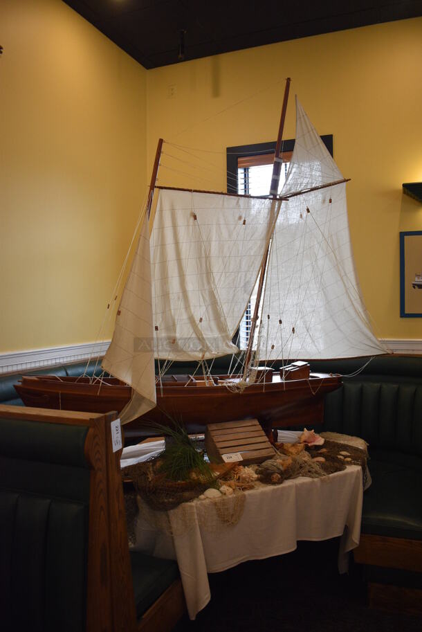 Decorative Sail Boat w/ Various Accents. 79x16x80 - Image 7 of 7