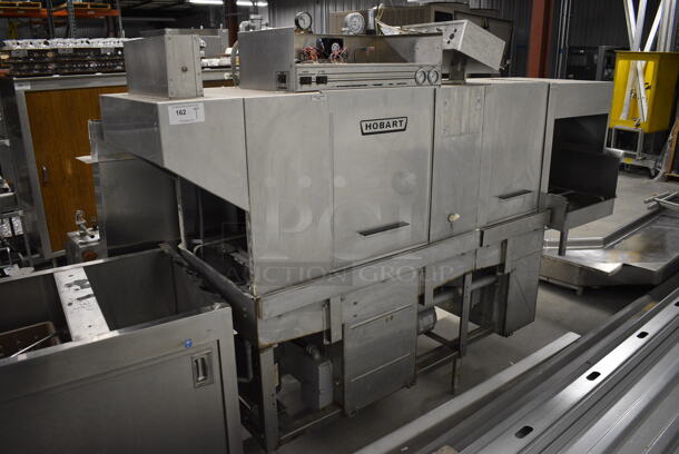 FANTASTIC! Hobart Model CFS-66A Stainless Steel Commercial Conveyor Dishwasher w/ Control Box. 208 Volts, 3 Phase. 101x29x73, 20x9x20 - Image 1 of 12