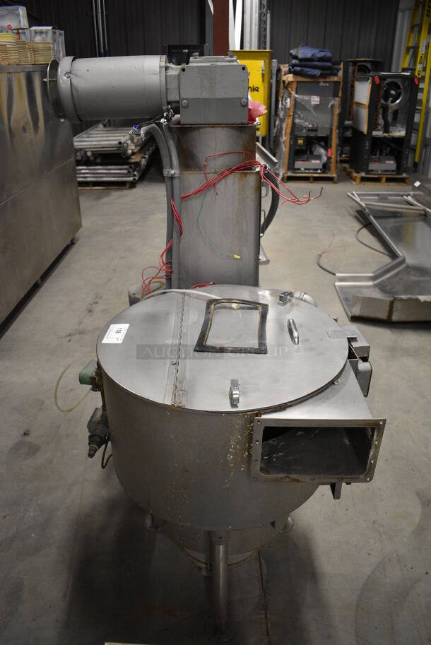 Hobart Model EL5-1224 Metal Commercial Floor Style Garbage Disposal. 200 Volts, 3 Phase. 40x32x59, 8x15x15 - Image 2 of 12