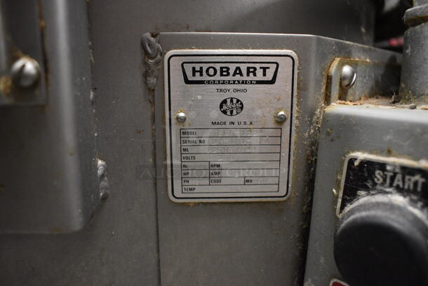 Hobart Model EL5-1224 Metal Commercial Floor Style Garbage Disposal. 200 Volts, 3 Phase. 40x32x59, 8x15x15 - Image 5 of 12