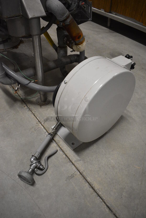 Hobart Model EL5-1224 Metal Commercial Floor Style Garbage Disposal. 200 Volts, 3 Phase. 40x32x59, 8x15x15 - Image 7 of 12