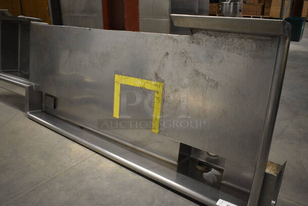 Stainless Steel Dirty Side Dishwasher Table. 119x26x33. Bay 21x21x8 - Image 2 of 5