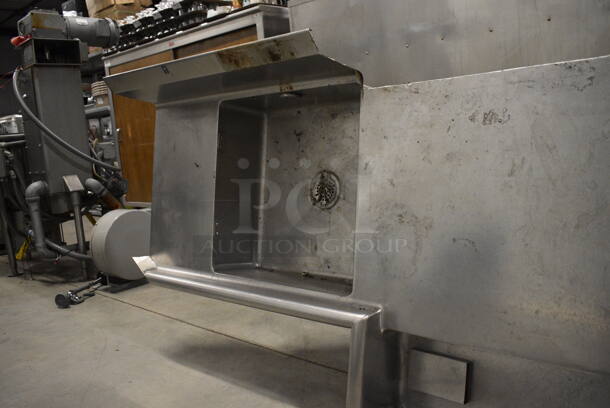 Stainless Steel Dirty Side Dishwasher Table. 119x26x33. Bay 21x21x8 - Image 3 of 5