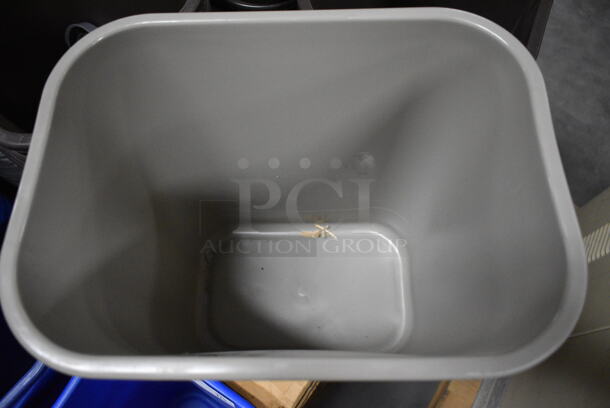 11 BRAND NEW IN BOX! Rubbermaid Gray Poly Trash Cans. 14x10.5x15. 11 Times Your Bid! - Image 3 of 4