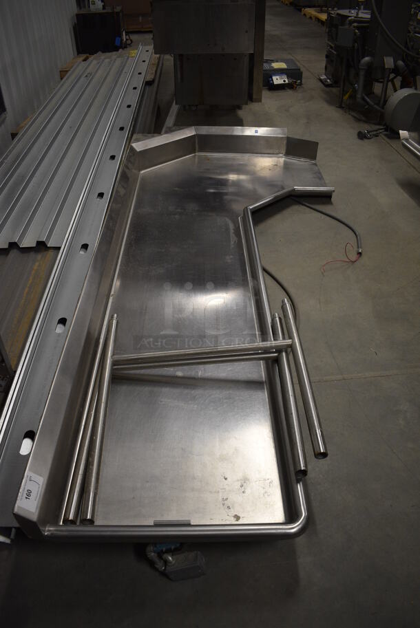 Stainless Steel Commercial Left Side Clean Side Dishwasher Table. 121x53x11 - Image 2 of 5