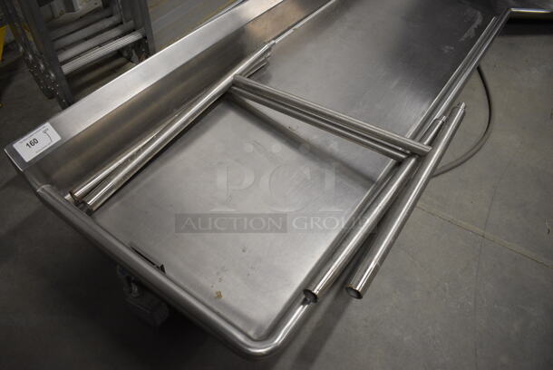 Stainless Steel Commercial Left Side Clean Side Dishwasher Table. 121x53x11 - Image 3 of 5