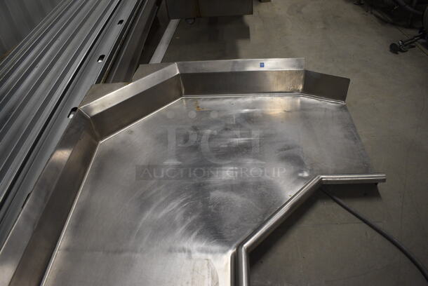 Stainless Steel Commercial Left Side Clean Side Dishwasher Table. 121x53x11 - Image 4 of 5