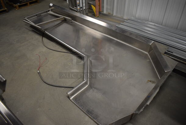 Stainless Steel Commercial Left Side Clean Side Dishwasher Table. 121x53x11 - Image 5 of 5