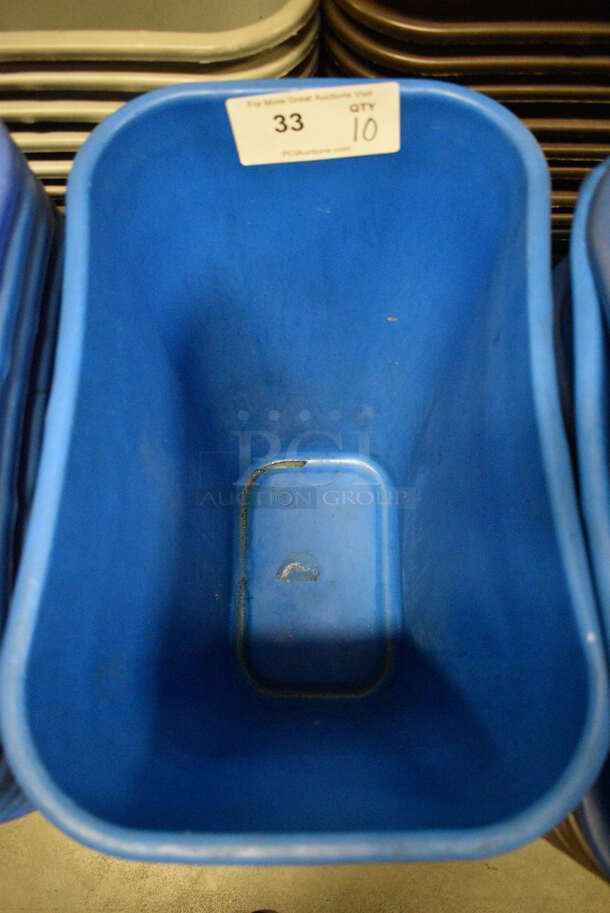 10 BRAND NEW IN BOX! Blue Poly Trash Cans. 15.5x11x20. 10 Times Your Bid! - Image 4 of 4