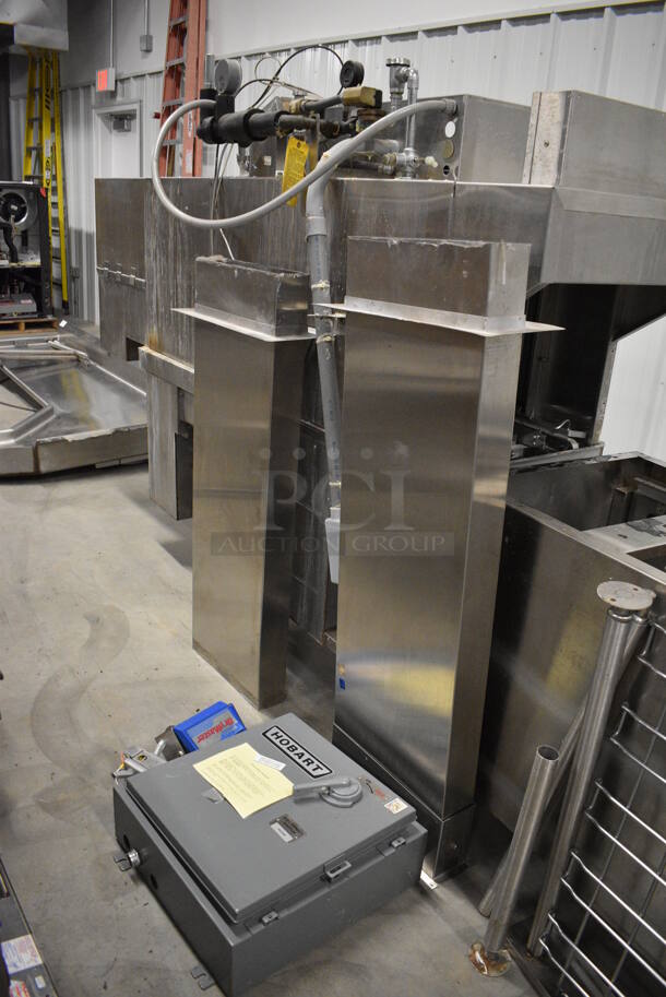 FANTASTIC! Hobart Model CFS-66A Stainless Steel Commercial Conveyor Dishwasher w/ Control Box. 208 Volts, 3 Phase. 101x29x73, 20x9x20 - Image 9 of 12