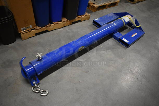 SWEET! Vestil Model 5Z153 Blue Metal Industrial Low Profile 10,000 Pound Capacity Boom. 32x9x83 - Image 1 of 9