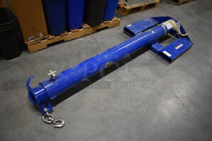 SWEET! Vestil Model 5Z153 Blue Metal Industrial Low Profile 10,000 Pound Capacity Boom. 32x9x83