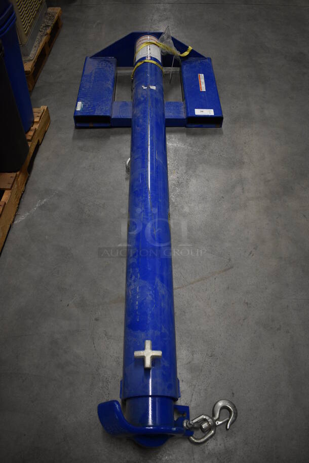 SWEET! Vestil Model 5Z153 Blue Metal Industrial Low Profile 10,000 Pound Capacity Boom. 32x9x83 - Image 2 of 9