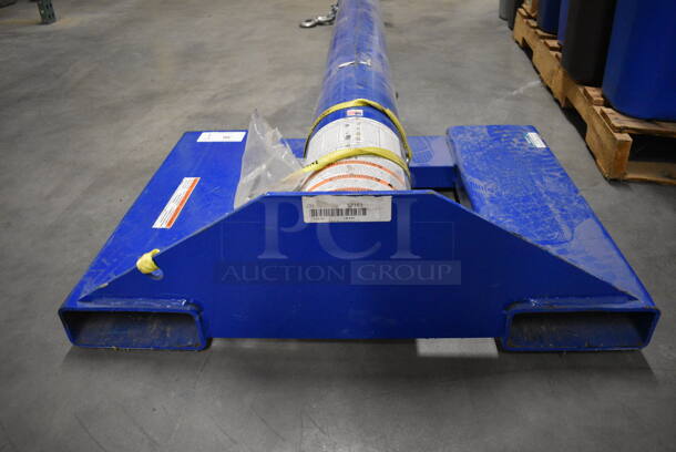 SWEET! Vestil Model 5Z153 Blue Metal Industrial Low Profile 10,000 Pound Capacity Boom. 32x9x83 - Image 7 of 9
