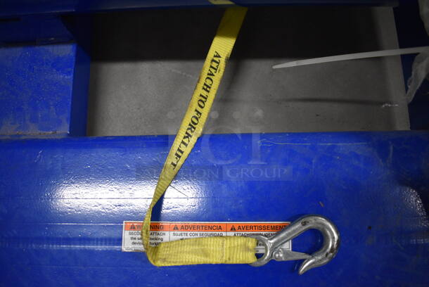 SWEET! Vestil Model 5Z153 Blue Metal Industrial Low Profile 10,000 Pound Capacity Boom. 32x9x83 - Image 8 of 9