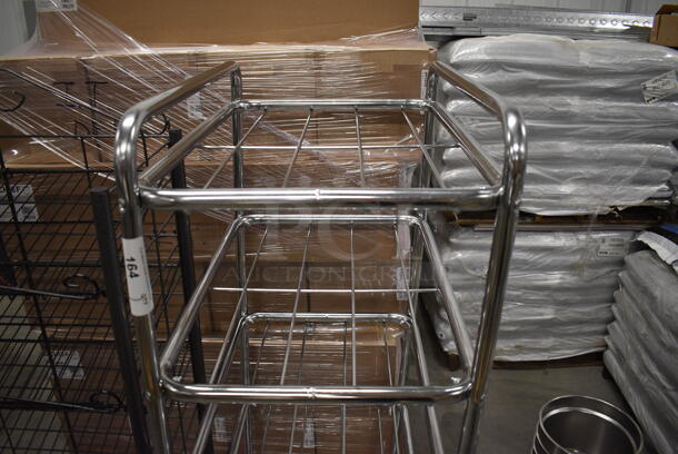 Metal Chrome Finish 6 Tier Rack on Commercial Casters. 18x26x65 - Image 3 of 4