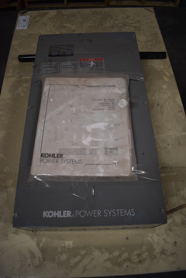 Kohler Power Systems Metal Commercial Gas Powered Generator w/ Control Box. 44x27x32, 13x6x24 - Image 6 of 9