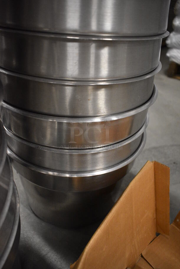 10 Stainless Steel Cylindrical Drop In Bins. 11x11x8. 10 Times Your Bid! - Image 3 of 3