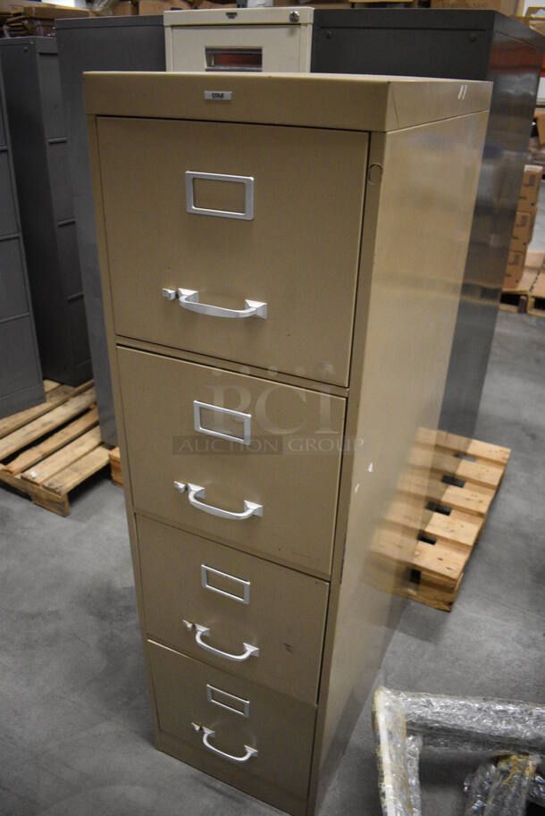 Cole Metal 4 Drawer Filing Cabinet. 15x27x52.5 - Image 3 of 8