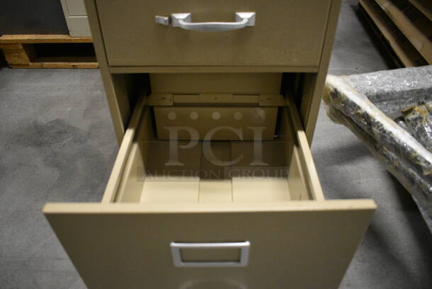 Cole Metal 4 Drawer Filing Cabinet. 15x27x52.5 - Image 8 of 8