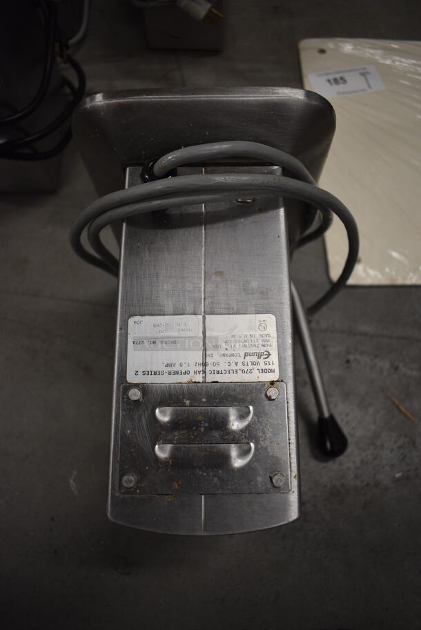Edlund Model 270 Metal Commercial Electric Powered Can Opener. For Parts. 115 Volts, 1 Phase. 8x14x9.5 - Image 5 of 5