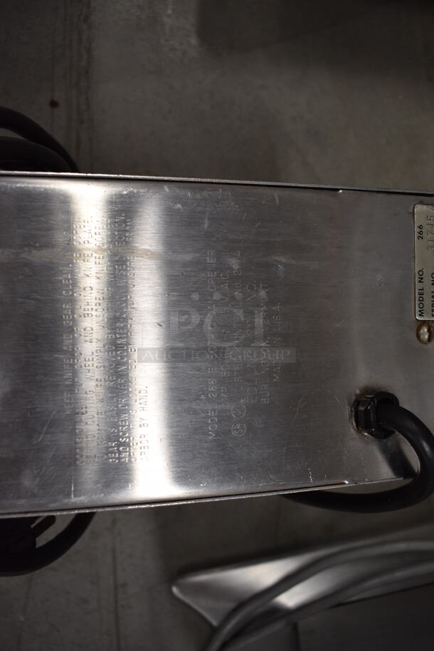 Edlund Model 266 Metal Commercial Electric Powered Can Opener. 115 Volts, 1 Phase. 4.5x6.5x12 - Image 4 of 5