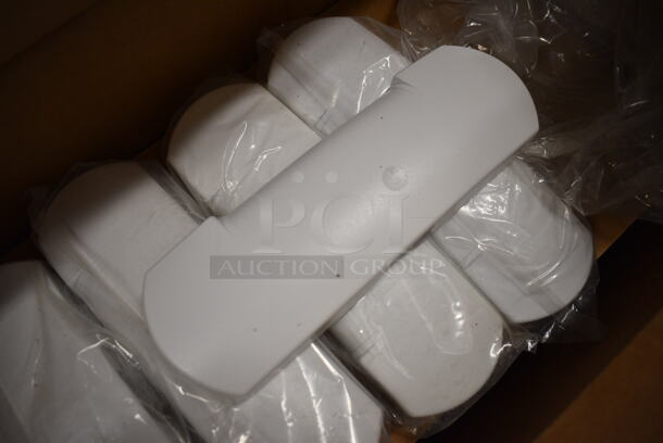 18 BRAND NEW IN BOX! Cooper Lighting White Metal End Caps. 9x3x1.5. 18 Times Your Bid! - Image 3 of 7