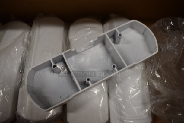 18 BRAND NEW IN BOX! Cooper Lighting White Metal End Caps. 9x3x1.5. 18 Times Your Bid! - Image 4 of 7