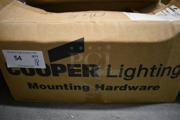 18 BRAND NEW IN BOX! Cooper Lighting White Metal End Caps. 9x3x1.5. 18 Times Your Bid! - Image 7 of 7
