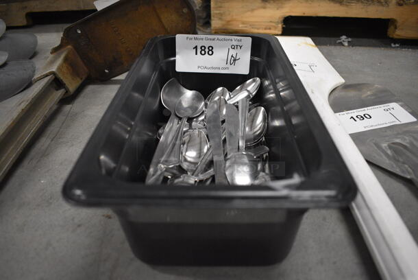 ALL ONE MONEY! Lot of Various Silverware In Bin! 