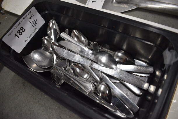 ALL ONE MONEY! Lot of Various Silverware In Bin!  - Image 2 of 3