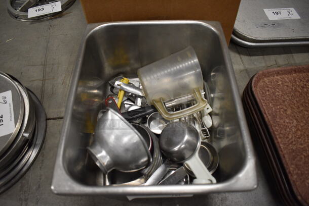 ALL ONE MONEY! Lot of Various Items In Metal Bin!  - Image 2 of 3