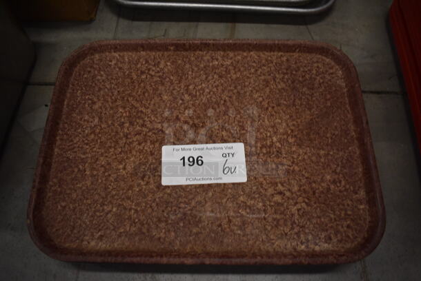 6 Various Brown Trays. Includes 16x12x1. 6 Times Your Bid! - Image 2 of 3