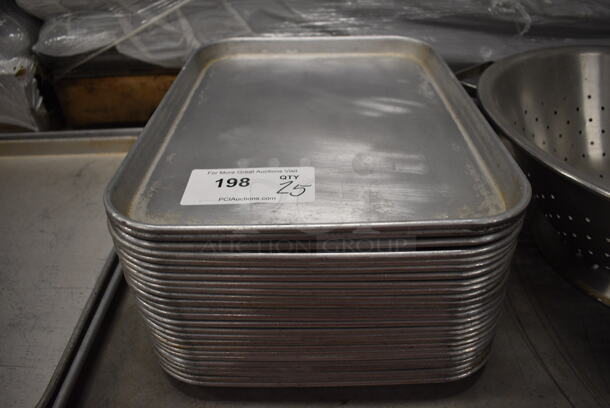 25 Metal Trays. 12x16.5x1. 25 Times Your Bid!