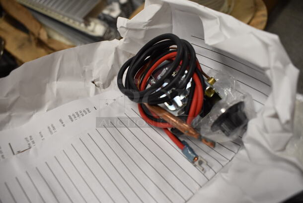 ALL ONE MONEY! Lot of Various Items Including UHMT1 Thermostats and Metal Light Shade! - Image 4 of 6