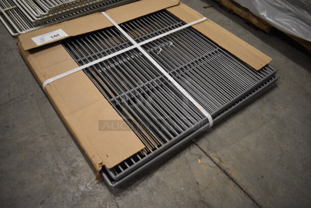 ALL ONE MONEY! Lot of 3 BRAND NEW Gray Poly Coated Racks! 24.5x22 - Image 2 of 2