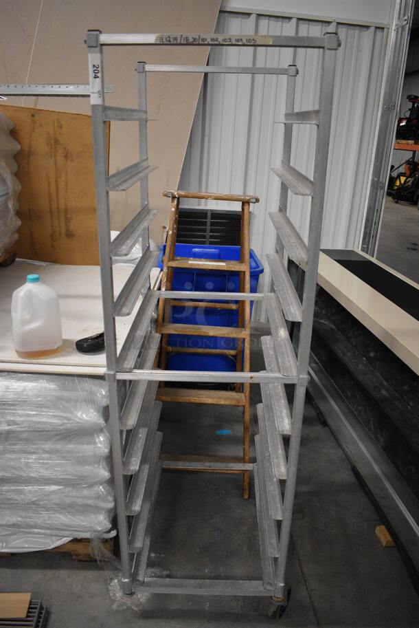 Metal Commercial Pan Transport Rack on Commercial Casters. 20.5x26x69 - Image 1 of 4