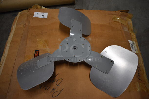 3 McQuay Metal Tri Blade Fan Propellers. 26x26x4. 3 Times Your Bid!