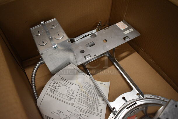 BRAND NEW IN BOX! Halo HID Recessed Round Lensed Downlight Rough In Section. 29x14x10 - Image 3 of 9