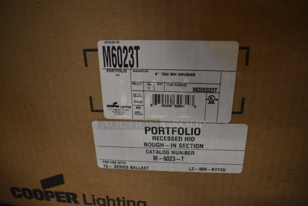 BRAND NEW IN BOX! Halo HID Recessed Round Lensed Downlight Rough In Section. 29x14x10 - Image 9 of 9