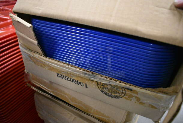ALL ONE MONEY! Lot of 48 Carlisle  Poly Blue Trays! 16x12x1 - Image 5 of 5