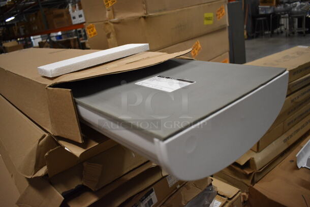 5 BRAND NEW IN BOX! SA64 White Metal Ceiling Lights. 12x4x49.5. 5 Times Your Bid! - Image 4 of 7