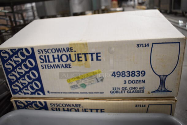 36 BRAND NEW IN BOX! Goblet Glasses.3x3x6. 36 Times Your Bid! - Image 4 of 4