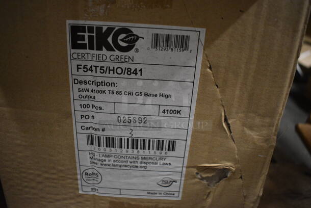 2 Boxes of Eiko 54W 4100TK T5 85 CRI G5 Base High Output Fluorescent Light Tubes. 0.5x0.5x45.5. 2 Times Your Bid! - Image 8 of 8