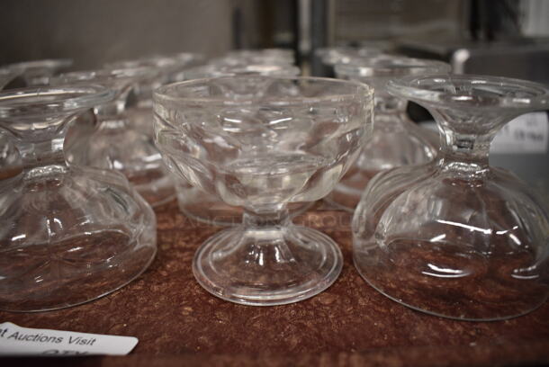 36 Sundae Glasses on 3 Brown Trays. 3.5x3.5x3. 36 Times Your Bid! - Image 2 of 3